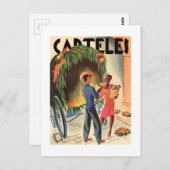 Tarjetas de invitaciones Vintag Cuba Carteles Postkarte (Vorne/Hinten)