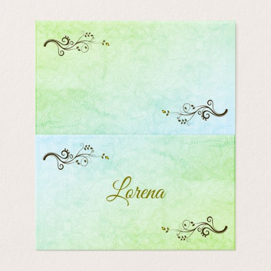 Tarjetas de Lugar Rústicas ' (Außenseite Aufgefaltet)