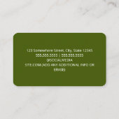 Tarjetas de Negocio Tamales Visitenkarte (Rückseite)