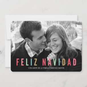 Tarjetas Navideñas de Foto Feliz Navidad Feiertagskarte