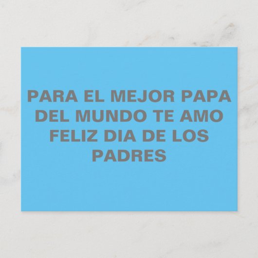 Tarjetas para el dia del padre postkarte (Vorderseite)