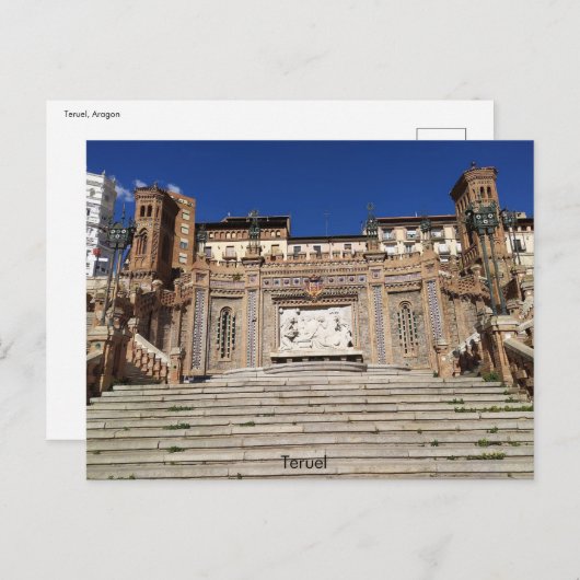 Tarjetas, Teruel Postkarte (Vorne/Hinten)