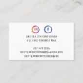 tarjetas visitenkarte (Rückseite)