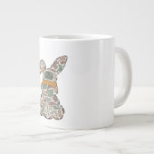 Tarn-Hasen-Oster-Eier-Jäger-Shirt Grafik Jumbo-Tasse (Vorderseite Rechts)