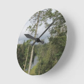 Tarn Hows Trees Runde Wanduhr (Winkel)