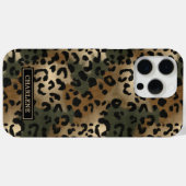 Tarn-Leoparden-Druck monogrammiert Case-Mate iPhone Hülle (Rückseite (Horizontal))