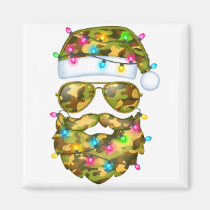 Tarn Santa Claus Sonnenbrille getarnt lustige Weih Magnet