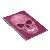 Tarn-Schädel-Notizbuch in Rosa Notizblock (Rechte Seite)