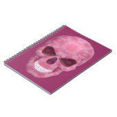 Tarn-Schädel-Notizbuch in Rosa Notizblock (Linke Seite)