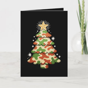 Tarn-Weihnachtsbaum Camo Militär-Weihnachten Schne Karte