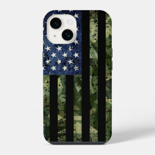 Tarnamerikanische Flagge Tarnung iPhone 14 Hülle