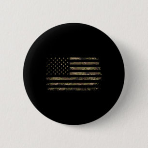 Tarnamerikanische Flagge USA-Tarnung Männer Jungen Button