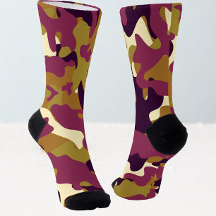 Tarnanzug Camo-Kleidung lila Frauen Socken