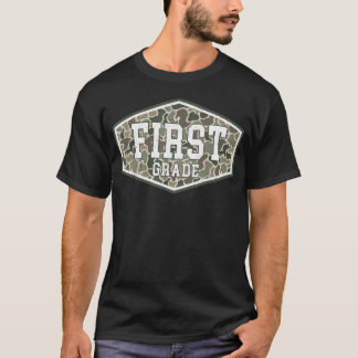 Tarnanzug Erstklasslehrer 1. Klasse Zurück zur Sch T-Shirt