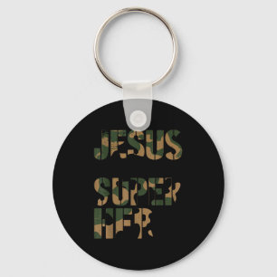 Tarnanzug Jesus ist mein Superheld Kleinkinder Jun Schlüsselanhänger