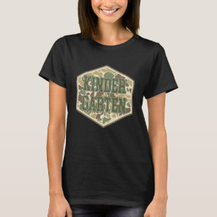 Tarnanzug Kindergarten Junge Hallo Kinder Schulkin T-Shirt