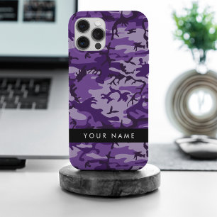 Tarnanzug Lila - Namen personalisieren iPhone 15 Pro Max Hülle