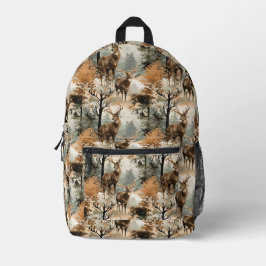 Tarnanzug-Rucksack für Jungen mit Hirschbock-Muste Bedruckter Rucksack