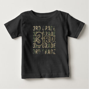 Tarnanzug-Team 3. Klasse Squad Back To School Lehr Baby T-shirt