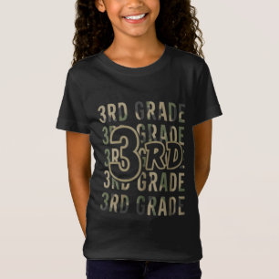 Tarnanzug-Team 3. Klasse Squad Zurück zur Schule L T-Shirt