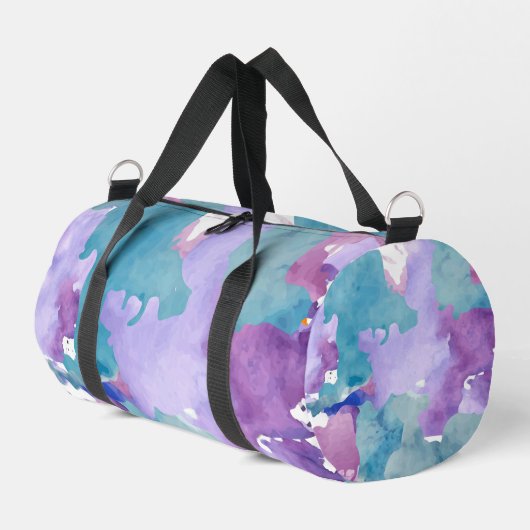 Tarnblau Duffle Bag (Linke Seite)