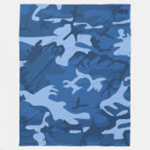 Tarnblau Fleecedecke (Vorderseite)
