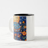 Tarnender Igel Zweifarbige Tasse (Vorderseite Links)