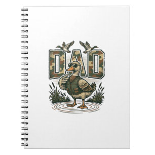 Tarnenten-Vater Vintage Gravur T-Shirt Design_1 Notizblock