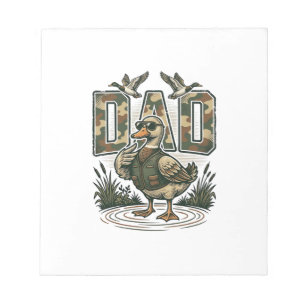 Tarnenten-Vater Vintage-Stickerei T-Shirt Design_1 Notizblock