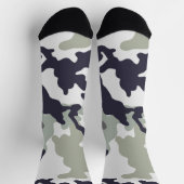 Tarnfarbe Grauton Socken (Oben)