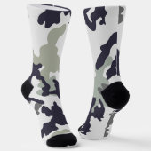 Tarnfarbe Grauton Socken (Gewinkelt)