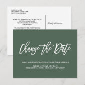 Tarnfarben | Datum der Änderung Zurückgestellt Sto Ankündigungspostkarte (Vorne/Hinten)