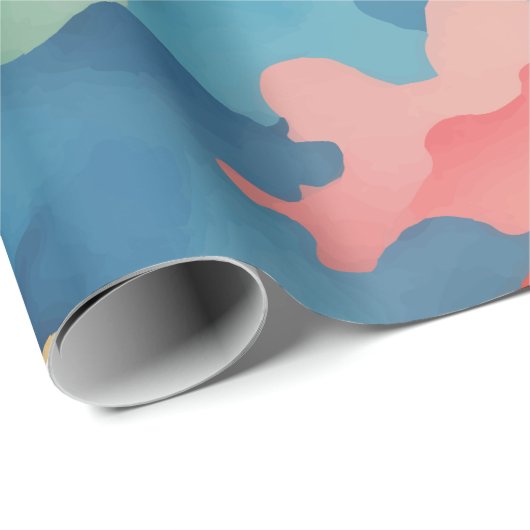 Tarnfarben Geschenkpapier (Rolleneckpunkt)