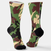 Tarnfarben-grüne und braune Socken (Gewinkelt)