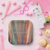 Tarnfarben-papierplatten mit Baumrinde Pappteller (Party)