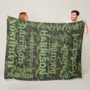 Tarnfarben Personalisiert Fleecedecke