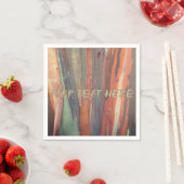 Tarnfarbenes Papier Serviette mit Baumrinde (Beispiel)