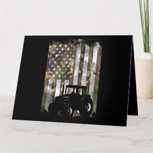 Tarnflagge Traktor Vintage Farm LKW Patriotischer Karte