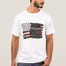 Tarnflagge Vatertag, Papa, Ehemann Beschützer T-Shirt