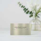 Tarnished Gold Metallic Background Visitenkarte (Stehend Vorderseite)