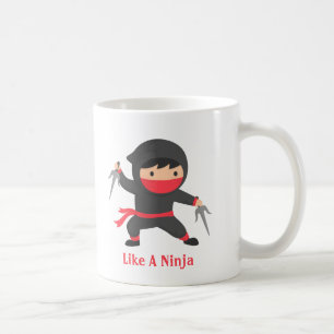 Tarnkämpfer-Ninja mit Sai-Waffen für Kinder Kaffeetasse