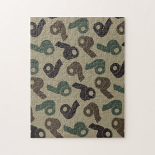 Tarnkarton Toilettenpapier Wald Tarnmuster Puzzle