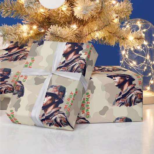 Tarnkleid-Geist-Weihnachts-Geschenkpapier Geschenkpapier (Feiertage)