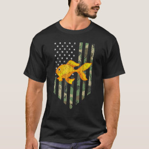 Tarnmuster-amerikanische Flagge Kirsche Barb 4. Ju T-Shirt