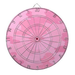 Tarnmuster-Dartboard in Rosa Dartscheibe