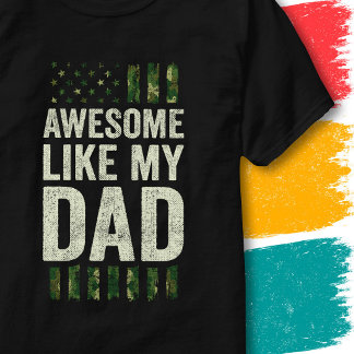 Tarnmuster der amerikanischen Flagge Awesome wie m T-Shirt