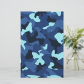 Tarnmuster der Camouflage Briefpapier (Stehend Vorderseite)
