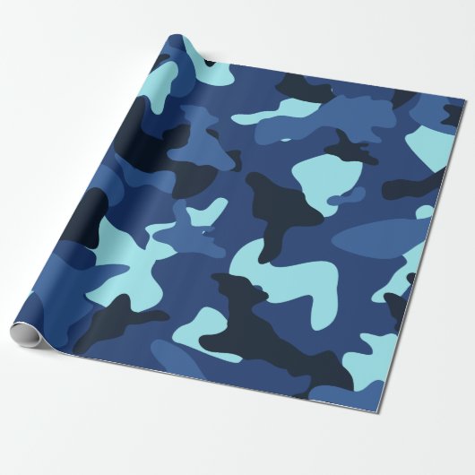 Tarnmuster der Camouflage Geschenkpapier (Ungerollt)