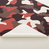 Tarnmuster der roten Camouflage Sherpadecke (3/4)