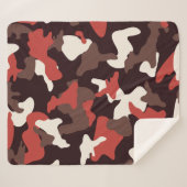 Tarnmuster der roten Camouflage Sherpadecke (Vorderseite (Horizontal))